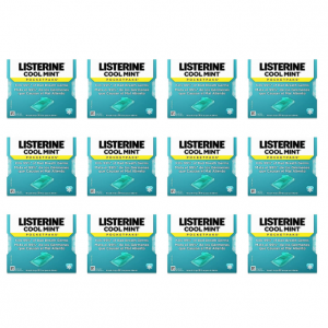 Listerine Cool Mint PocketPaks Portable Breath Strips, 24-Strip Pack (12 Pack) @ Amazon