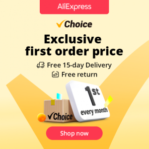 AliExpress Choice: Free 15-day Delivery  l  Free return  l  Exclusive first order price