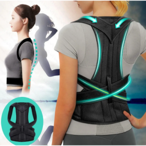 Reinforced Belt Lumbar Column Posture Corrector Vest Adjustable Back Support Strap Shoulder Spine