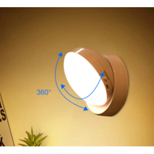 360 Rotated PIR Motion Sensor LED Night Light Wall Lamps Rechargeable Under Cabinet Light Wireless
