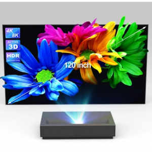 Wemax Nova 4K UHD 超短焦 ALPD 激光投影仪 + 120 英寸 UST ALR 固定框架屏幕
