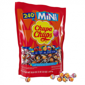 Chupa Chups 珍寶珠迷你棒棒糖 240支 果味+奶油味 @ Amazon