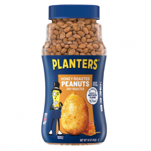PLANTERS Honey Roasted Peanuts, Sweet and Salty Snacks, Plant-Based Protein, 16 oz Jar @ Amazon