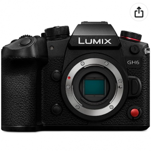  5% off Panasonic LUMIX GH6, 25.2MP Mirrorless Micro Four Thirds Camera @Amazon