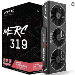 Amazon - XFX Speedster MERC 319 AMD RX 6950 XT Black 显卡，6.4折