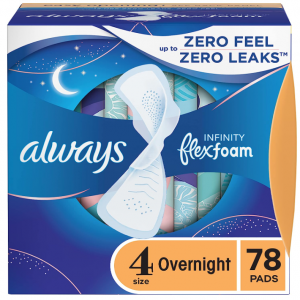 Always Infinity 夜用液体卫生巾 4号 带护翼 26片 x 3盒