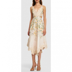 Zimmermann Battenberg linen midi dress