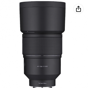 Amazon.com - Samyang 135mm F1.8 AF 全画幅自动对焦 索尼E卡口镜头 ，5.4折