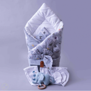 Newborn Baby Gift Basket – Neverland – Welcome New Baby Gift @ The Purple Monkey