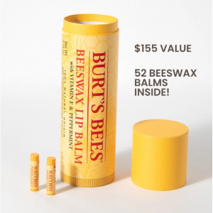 Burt's Bees 巨型润唇膏 (管内装有52个支蜂蜡润唇膏）