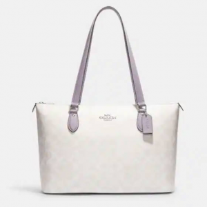 Coach Outlet官网 Coach Gallery 冰川白老花托特包3折热卖 