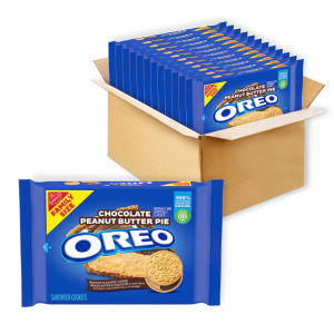 OREO Chocolate Peanut Butter Pie Sandwich Cookies, Family Size, 12 - 17 oz Packs @ Amazon