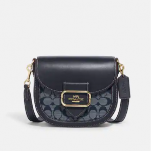 70% Off Coach Morgan Saddle Bag In Signature Chambray @ Coach Outlet