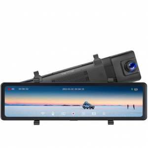 Best Buy - VanTop H812 12" 5MP 流媒體後視鏡款前後行車記錄儀，直降$140 