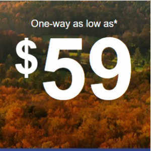 Fall fares are falling - one-way from $59 @Southwest Airlines Rapid Rewards Points
