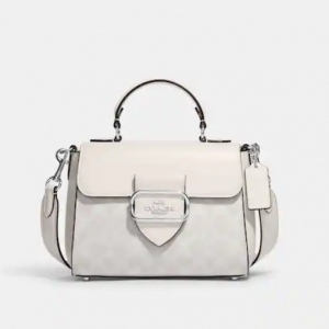 60% Off Coach Morgan Top Handle Satchel In Signature Canvas @ Coach Outlet