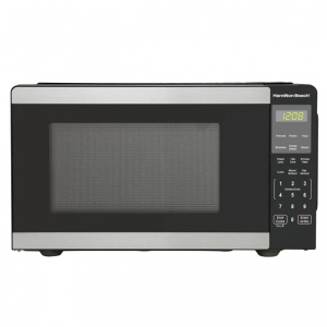 Hamilton Beach 0.9 Cu ft 台面微波炉,900 瓦,不锈钢,全新