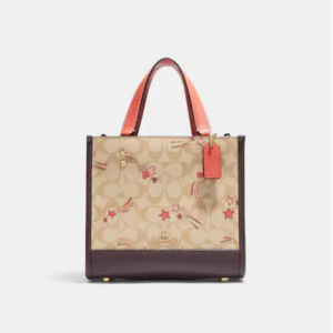 70% Off Coach Dempsey Tote 22 In Signature Canvas With Heart And Star Print