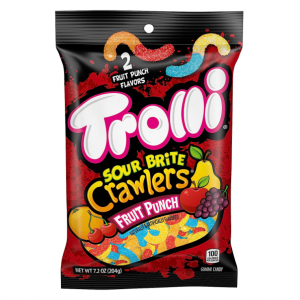 Trolli Sour Brite Crawlers, Summer Candy, Fruit Punch Flavored Sour Gummy Worms, 7.2 Oz @ Amazon