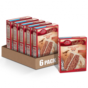 Betty Crocker Super Moist Spice Cake Mix, 15.25 oz (Pack of 6) @ Amazon
