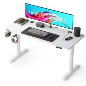 BANTI 55"x24" Standing Desk, Electric Stand up Height Adjustable Home Office Table @ Amazon