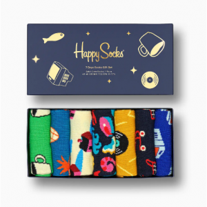 50% Off 7-Pack 7 Days A Week Socks Gift Set @ Happy Socks AU