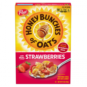 Honey Bunches of Oats Strawberry, Heart Healthy, Low Fat, 11 Oz @ Amazon