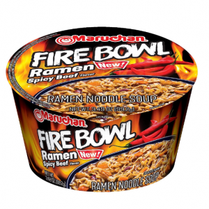  Maruchan 火辣牛肉味碗装拉面 新款 3.49oz 6碗 @ Amazon