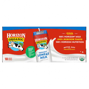 Horizon, Organic Low-fat Milk, 8 oz, 18-Count @ Costco