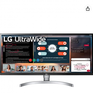 Amazon.com - LG 34WK650-W 34吋 FreeSync 超宽屏 21:9 IPS 显示器 ，8折