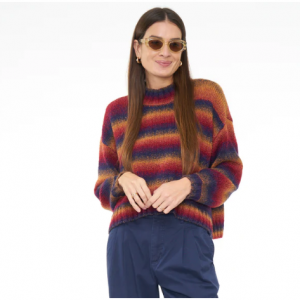 Pistola Denim官网 Carlen条纹套头毛衣7折热卖