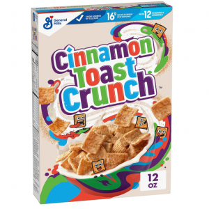 Original Cinnamon Toast Crunch Breakfast Cereal, Crispy Cinnamon Cereal, 12 OZ Cereal Box @ Amazon