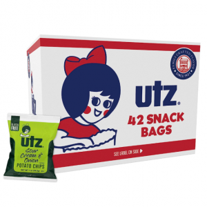 Utz Sour Cream & Onion 1 oz. Bags, 42 Count @ Amazon