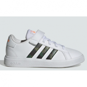 adidas Kids' Grand Court Lifestyle Court Elastic Lace And Top Strap Shoes @ Shop Premium Outlets