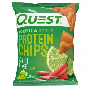 Quest Nutrition Tortilla Style Protein Chips, Chili Lime, Baked, 1.1 Oz, Pack of 12 @ Amazon