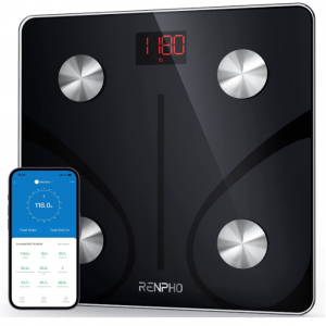 RENPHO Smart Scale for Body Weight, 400 lbs - Black Elis 1 @ Amazon