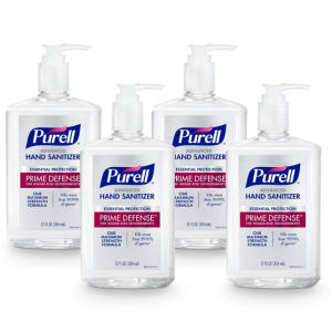 PURELL PRIME DEFENSE Advanced Hand Sanitizer, 85%, Maximum Strength Formula, 12 fl oz Pump Bottles