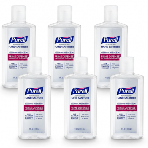PURELL PRIME DEFENSE Advanced Hand Sanitizer, 85%, Maximum Strength Formula, 4 fl oz Travel Size B