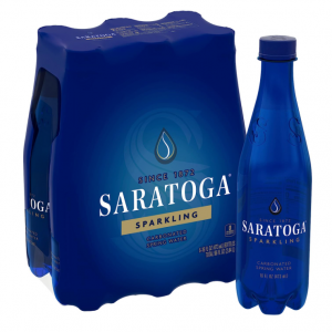 Saratoga Sparkling Spring Water Bottle PET, 16 Oz, 6-Pack @ Amazon