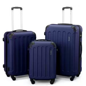 VLIVE 深蓝色行李箱三件套带万向轮