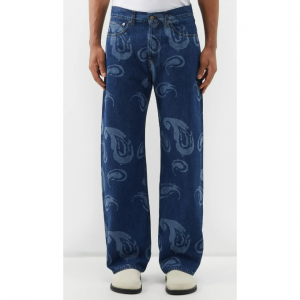 JACQUEMUS Suno paisley-print organic jeans