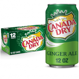 Canada Dry Ginger Ale Soda, 12 fl oz cans, 12 pack @ Amazon