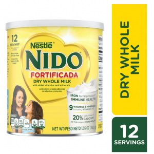 Nido Fortificada Powdered Drink Mix Dry Whole Milk Powder, 12.6 oz @ Walmart