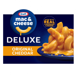 Kraft Deluxe Original Macaroni & Cheese Dinner, 14 oz Box @ Amazon