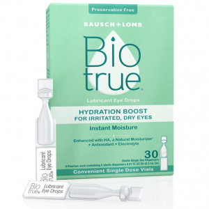 Biotrue Hydration Boost Eye Drops Single Dose Vials, Pack of 30 Vials @ Amazon