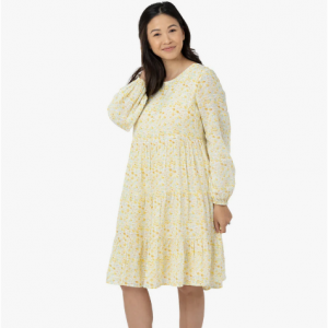 57% Off Millie Tiered Nursing & Maternity Long Sleeve Dress @ Davy Piper