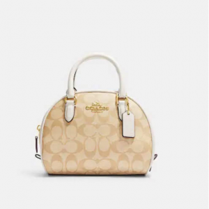 70% Off Coach Sydney Satchel In Signature Canvas @ Coach Outlet