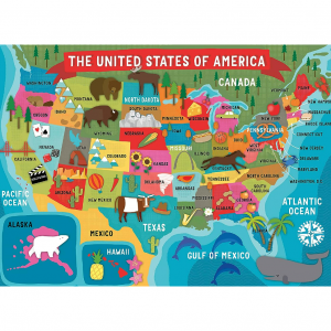 Ceaco - USA Map - 100 Piece Jigsaw Puzzle @ Amazon