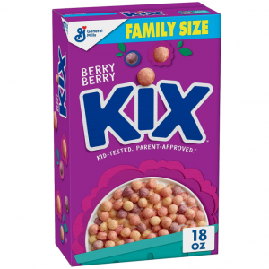 Berry Berry Kix Whole Grain Breakfast Cereal, Crispy Corn Cereal, Family Size, 18 oz @ Amazon