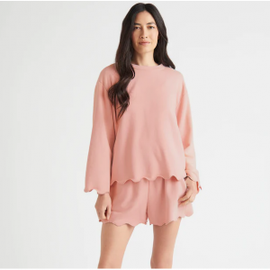 Splendid Nori Scalloped 圆领套头衫